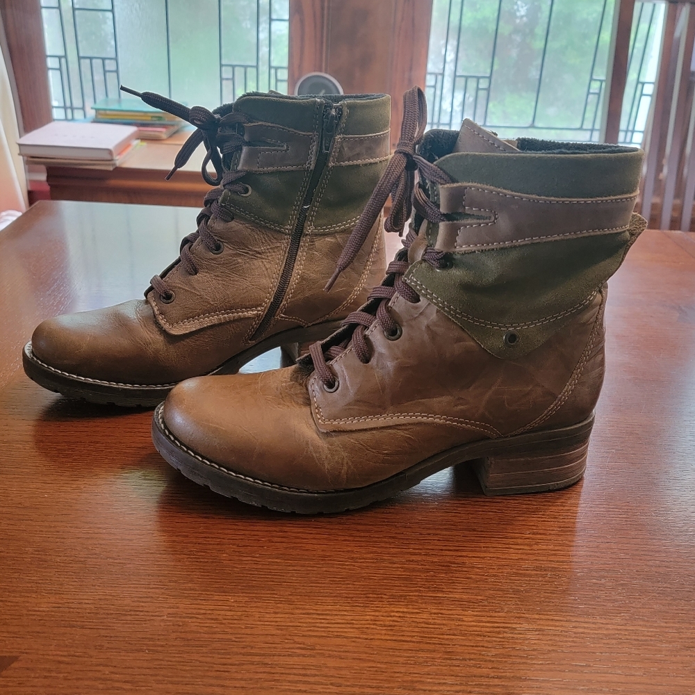 Dromedaris Kara Ankle Boot Olive Brown Size 41